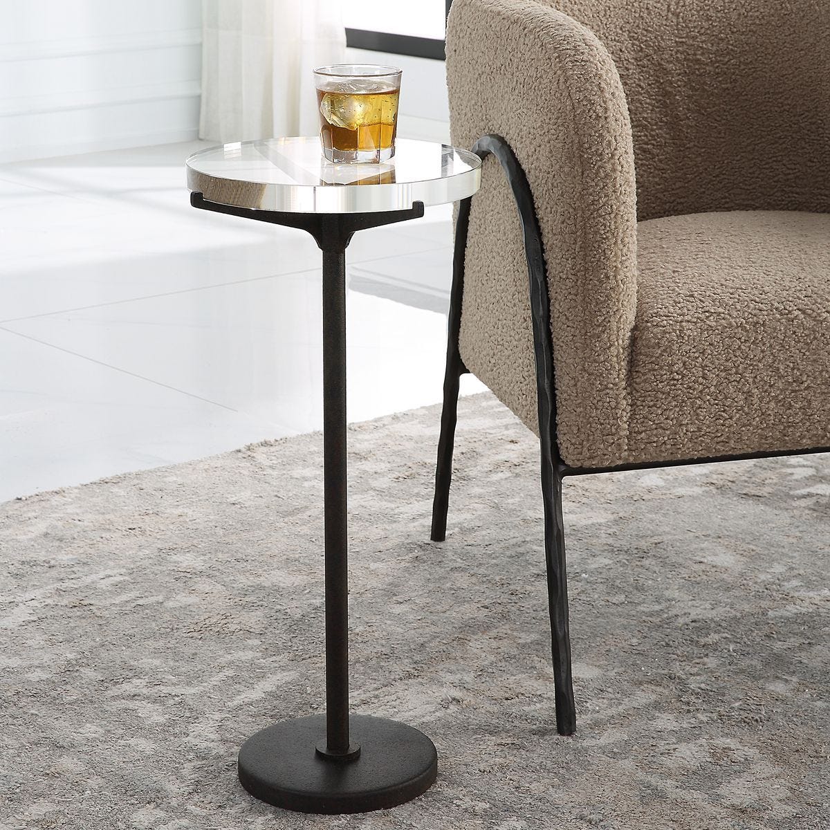 Forge Accent Table - small accent table with storage for a clutter-free space | Image 1 | InSTYLE Home & Rugs