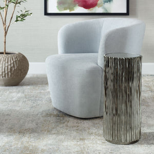 Echo Drink Table, Nickel - functional design with style | Image 3 | InSTYLE Home & Rugs