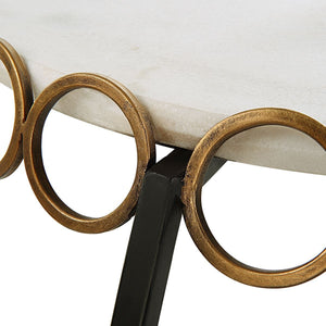 Chainlink Side Table - perfect for holding drinks, lamps, and other essentials | Image 7 | InSTYLE Home & Rugs