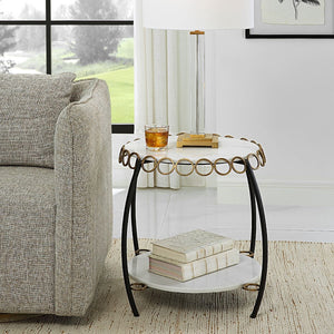 Chainlink Side Table - perfect for holding drinks, lamps, and other essentials | Image 3 | InSTYLE Home & Rugs