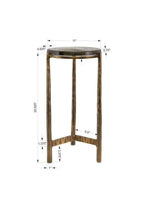 Eternity Outdoor Accent Table, Brass - chic accent table for contemporary home interiors | Image 5 | InSTYLE Home & Rugs
