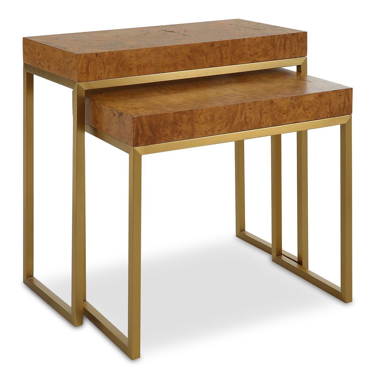 Burl-esque Nesting Tables, S/2 - contemporary end table for sofas | Image 2 | InSTYLE Home & Rugs