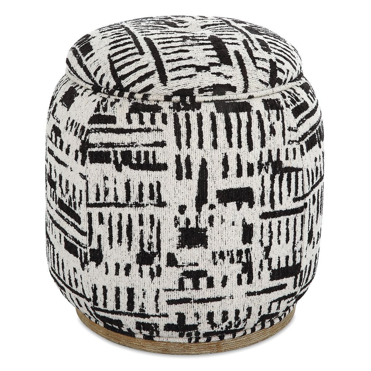 Dialogue Ottoman, Black - perfect footrests with style | Image 2 | InSTYLE Home & Rugs