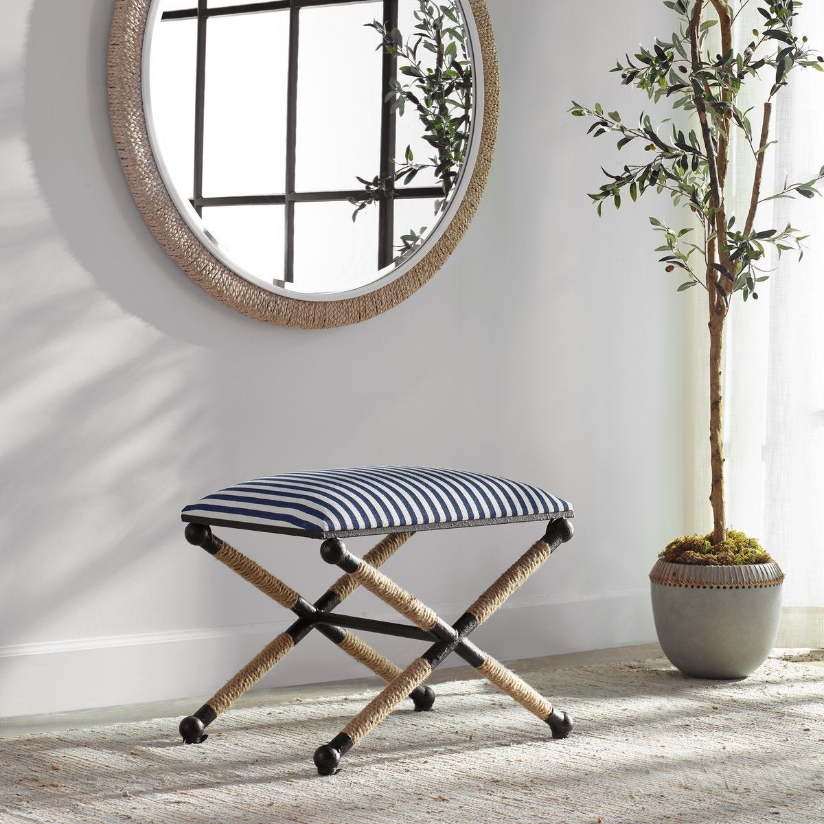 Braddock Small Bench - perfect for entryways or patios | Image 1 | InSTYLE Home & Rugs