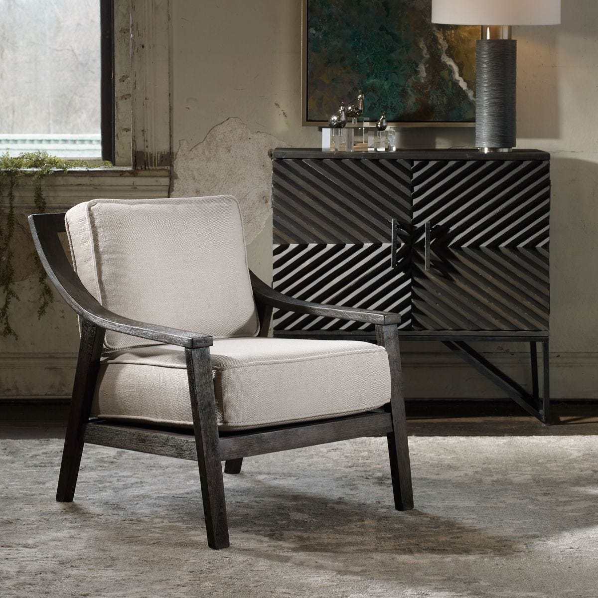 Lyle Accent Chair - modern accent chair with comfortable cushioning and sleek design | Image 1 | InSTYLE Home & Rugs