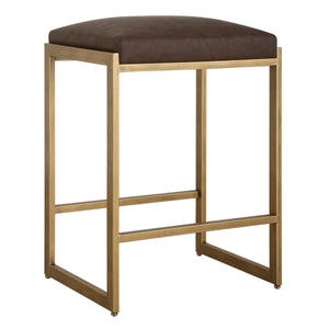 Atticus Counter Stool, Gold - ergonomic design for comfort | Image 3 | InSTYLE Home & Rugs