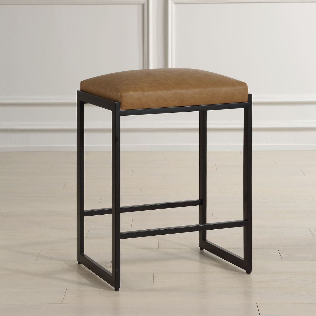 Atticus Counter Stool, Black - ergonomic design for comfort | Image 1 | InSTYLE Home & Rugs