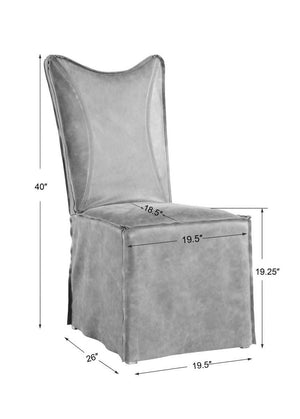 Delroy Armless Chair, Cognac, 2 Per Box, Priced Each - comfortable seating for dining and office spaces | Image 9 | InSTYLE Home & Rugs