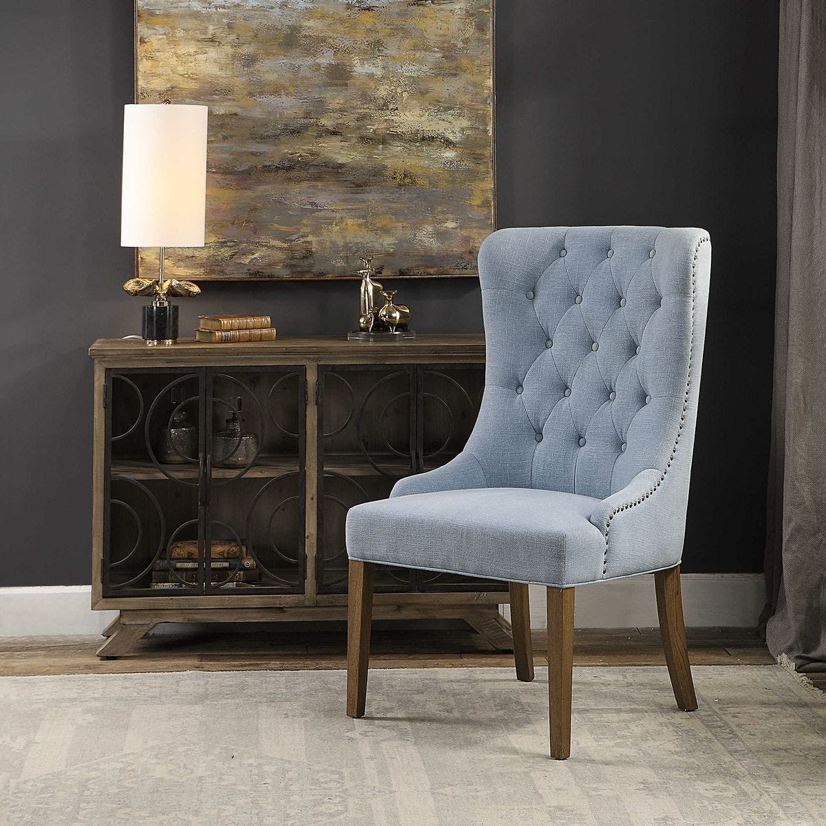 Rioni Wing Chair - variety of styles from classic to contemporary | Image 1 | InSTYLE Home & Rugs