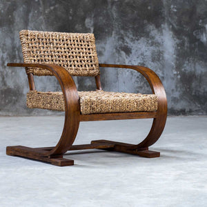 Rehema Accent Chair, Pecan - compact accent chair for adding personality to any room | Image 4 | InSTYLE Home & Rugs