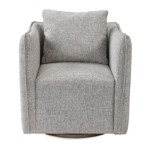 Corben Swivel Chair, Stone - variety of styles from classic to contemporary | Image 3 | InSTYLE Home & Rugs