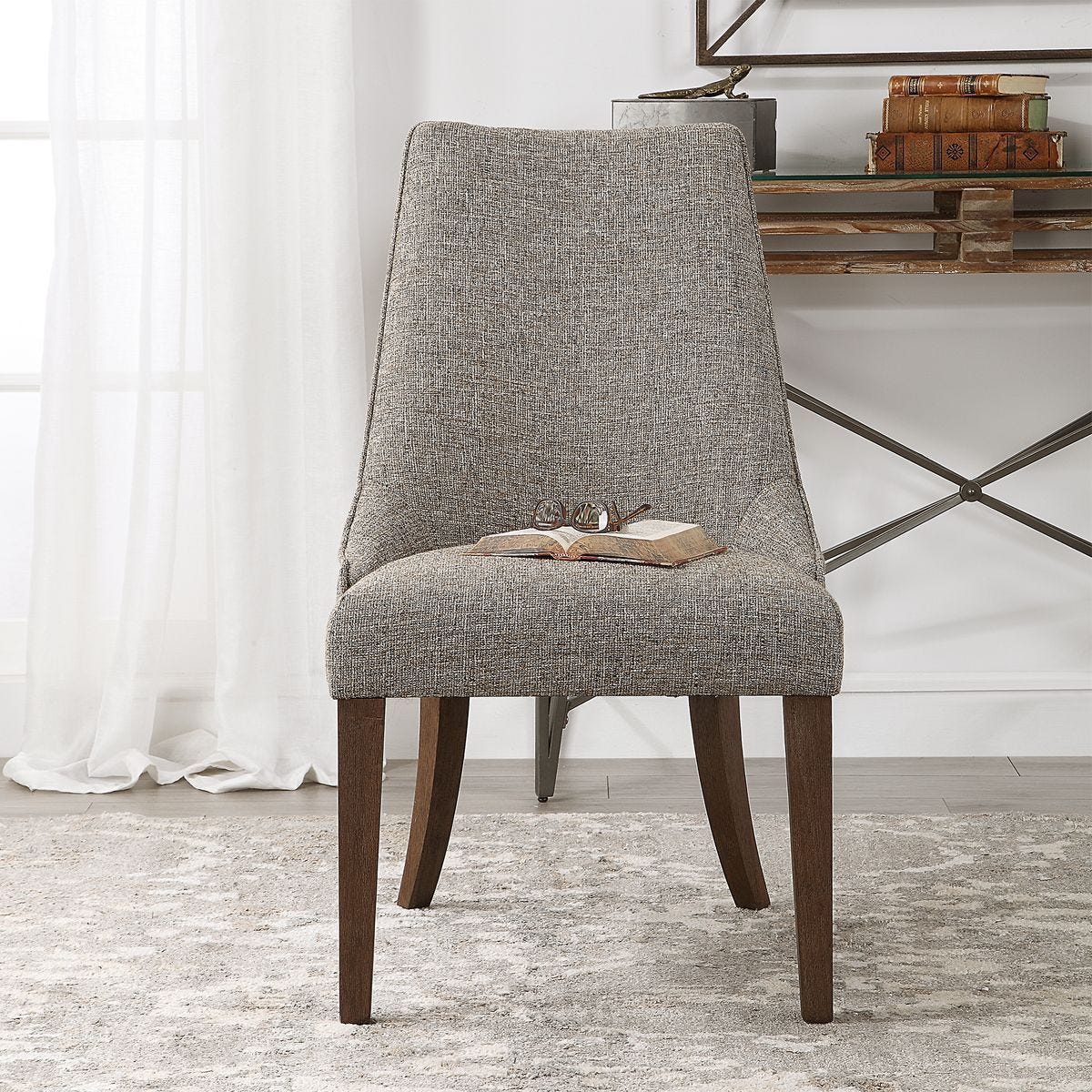 Daxton Armless Chair - comfortable seating for dining and office spaces | Image 1 | InSTYLE Home & Rugs