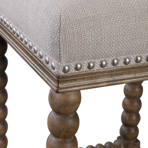 Pryce Counter Stool, Walnut - sleek stools for kitchen bars | Image 4 | InSTYLE Home & Rugs