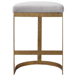 Ivanna Counter Stool, Gold - sleek stools for kitchen bars | Image 7 | InSTYLE Home & Rugs