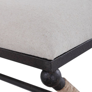 Firth Bench, Oatmeal - perfect for entryways or patios | Image 5 | InSTYLE Home & Rugs