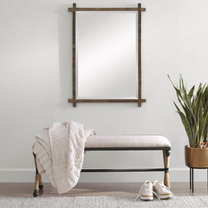 Firth Bench, Oatmeal - perfect for entryways or patios | Image 1 | InSTYLE Home & Rugs