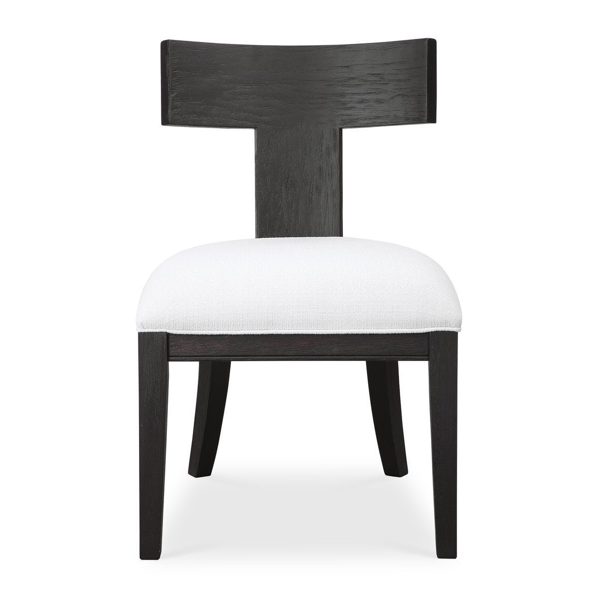 Idris Armless Chair, Charcoal - comfortable seating for dining and office spaces | Image 2 | InSTYLE Home & Rugs
