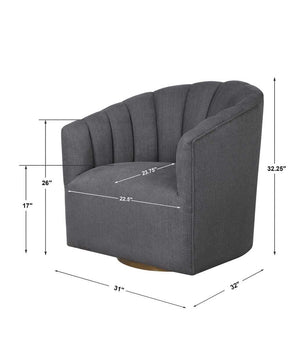 Cuthbert Swivel Chair - variety of styles from classic to contemporary | Image 8 | InSTYLE Home & Rugs