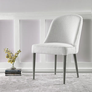 Brie Armless Chair, White, 2 Per Box, Priced Each - durable construction for long-lasting use | Image 4 | InSTYLE Home & Rugs