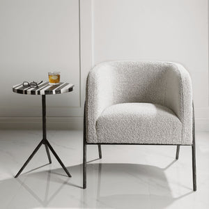 Jacobsen Accent Chair, Gray - modern accent chair with comfortable cushioning and sleek design | Image 8 | InSTYLE Home & Rugs