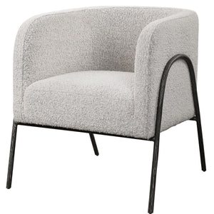 Jacobsen Accent Chair, Gray - modern accent chair with comfortable cushioning and sleek design | Image 4 | InSTYLE Home & Rugs
