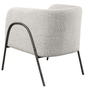 Jacobsen Accent Chair, Gray - modern accent chair with comfortable cushioning and sleek design | Image 6 | InSTYLE Home & Rugs