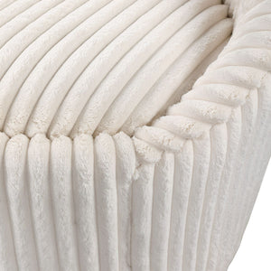 Crue Swivel Chair, Ivory - comfortable seating for dining and office spaces | Image 5 | InSTYLE Home & Rugs