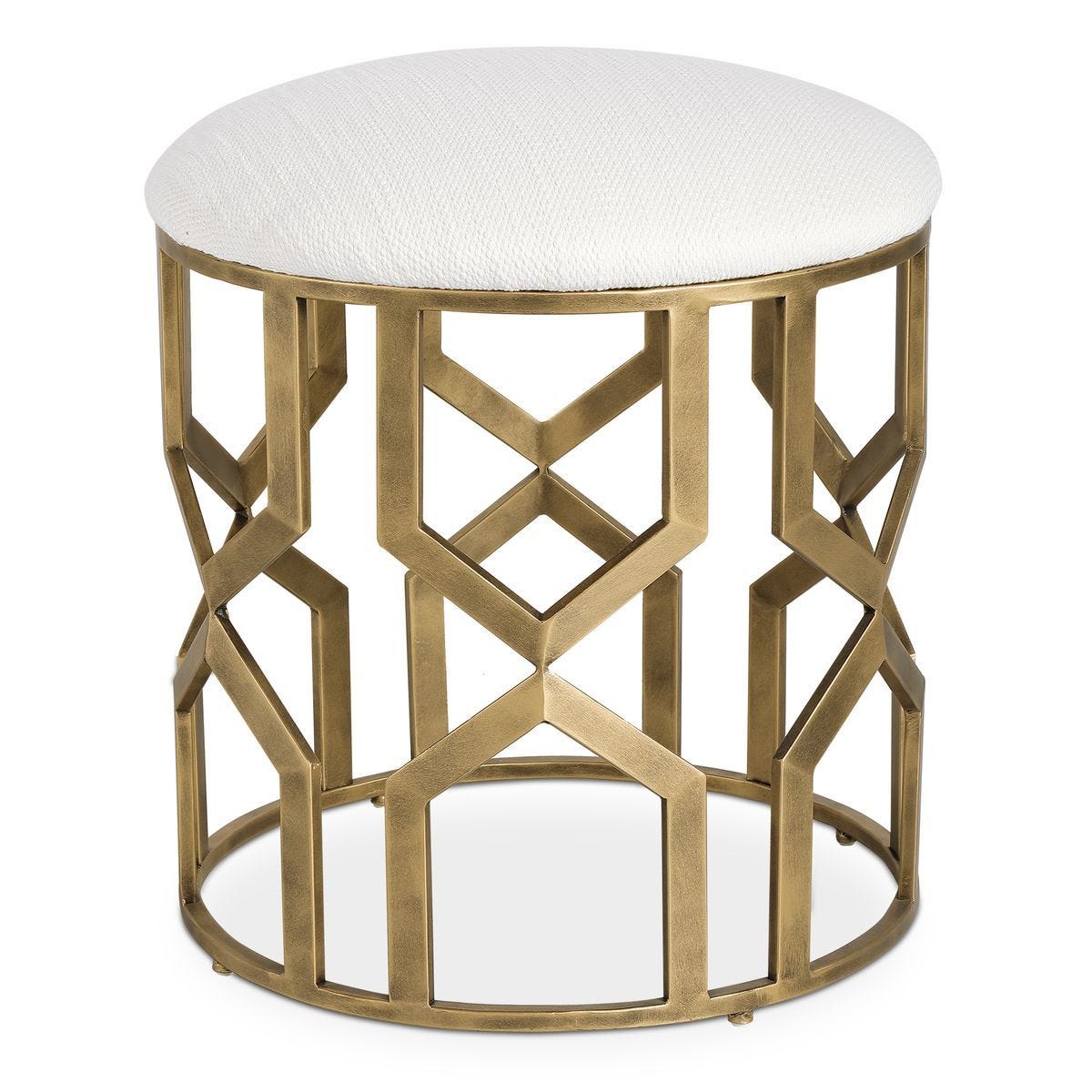 Trellis Accent Stool - compact and stylish design | Image 2 | InSTYLE Home & Rugs