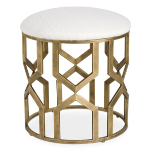 Trellis Accent Stool - compact and stylish design | Image 2 | InSTYLE Home & Rugs
