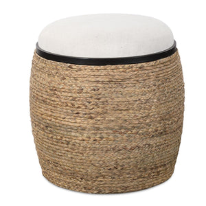 Island Ottoman, Small Round - compact and stylish design | Image 2 | InSTYLE Home & Rugs