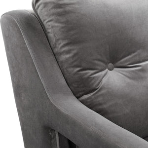 O'Brien Armchair, Gray - modern accent armchair for stylish interiors | Image 6 | InSTYLE Home & Rugs
