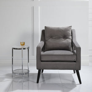 O'Brien Armchair, Gray - modern accent armchair for stylish interiors | Image 1 | InSTYLE Home & Rugs