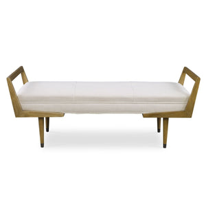 Waylon Bench, Ivory - perfect for entryways or patios | Image 2 | InSTYLE Home & Rugs