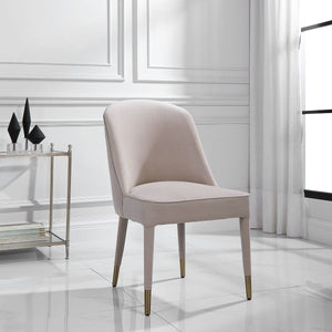 Brie Armless Chair, Champagne, 2 Per Box, Priced Each - variety of styles from classic to contemporary | Image 9 | InSTYLE Home & Rugs