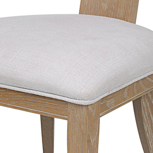 Idris Armless Chair, Natural - comfortable seating for dining and office spaces | Image 7 | InSTYLE Home & Rugs