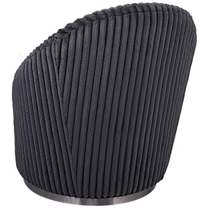 Crue Swivel Chair, Gunmetal - durable construction for long-lasting use | Image 5 | InSTYLE Home & Rugs