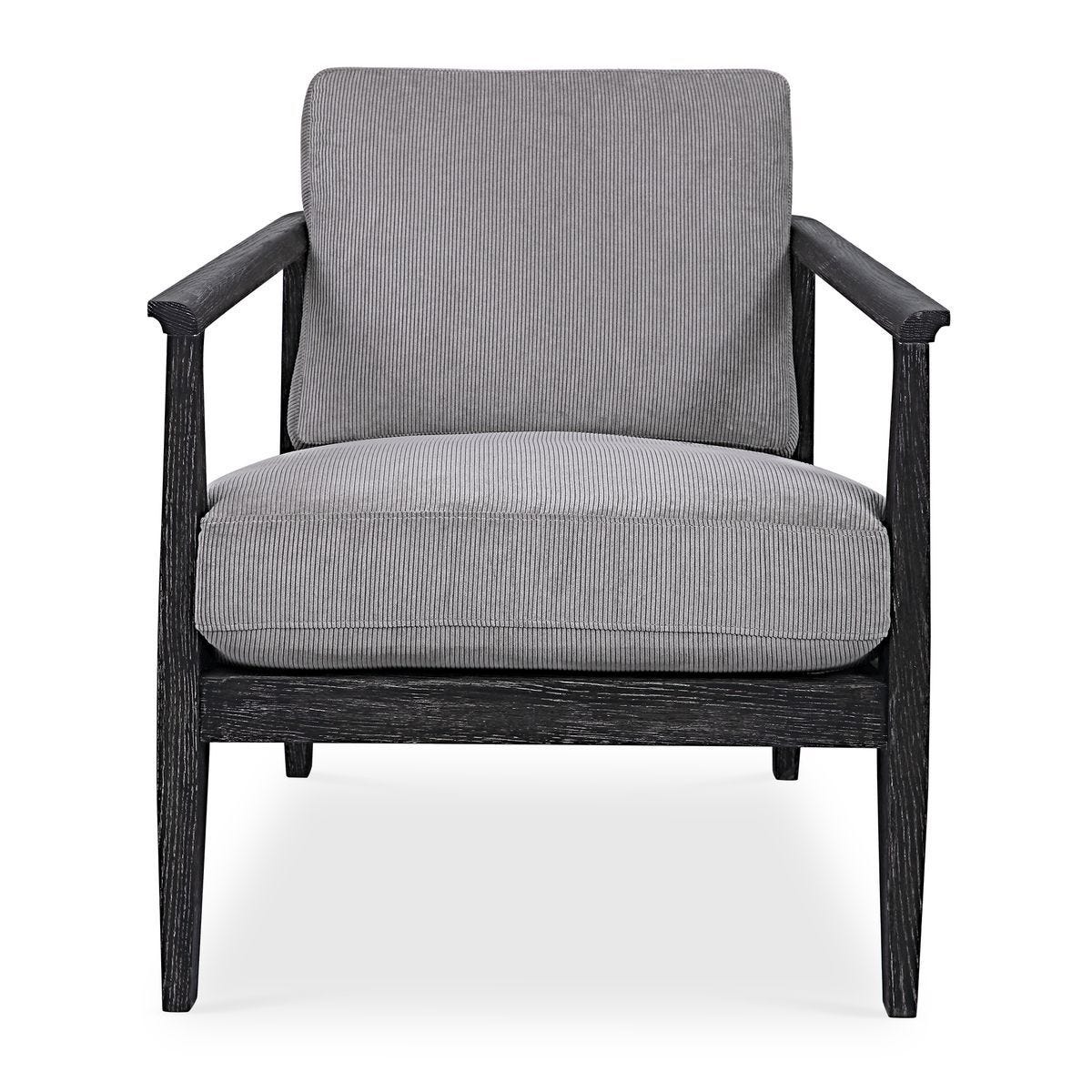 Brunei Accent Chair, Gray - compact accent chair for adding personality to any room | Image 2 | InSTYLE Home & Rugs