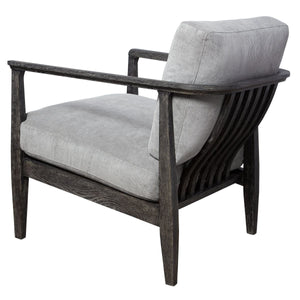 Brunei Accent Chair, Gray - compact accent chair for adding personality to any room | Image 4 | InSTYLE Home & Rugs