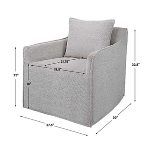Welland Swivel Chair - durable construction for long-lasting use | Image 7 | InSTYLE Home & Rugs