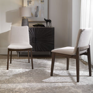 Delano Armless Chair, Walnut, 2 PER BOX, Priced Each - durable construction for long-lasting use | Image 1 | InSTYLE Home & Rugs