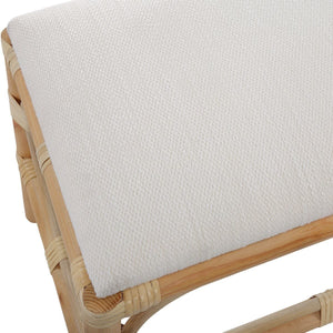 Laguna Small Bench, White - stylish bench for any space | Image 6 | InSTYLE Home & Rugs