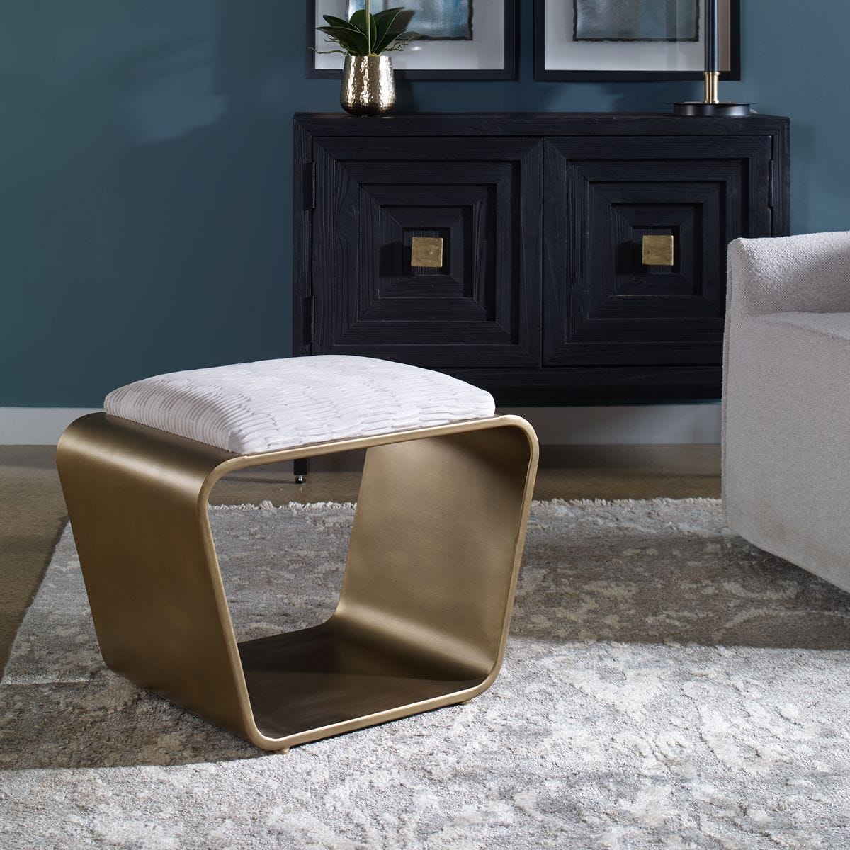 Hoop Small Bench - stylish bench for any space | Image 1 | InSTYLE Home & Rugs
