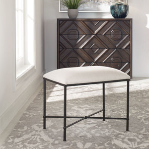 Avenham Small Bench, Black - stylish bench for any space | Image 1 | InSTYLE Home & Rugs
