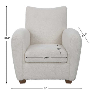 Teddy Accent Chair, Natural - compact accent chair for adding personality to any room | Image 9 | InSTYLE Home & Rugs