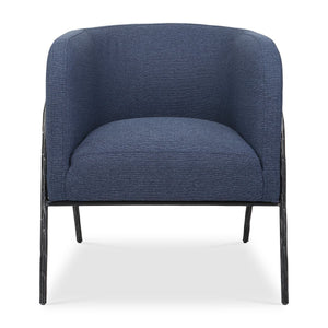 Jacobsen Accent Chair, Denim - modern accent chair with comfortable cushioning and sleek design | Image 2 | InSTYLE Home & Rugs