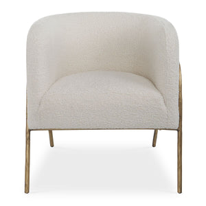 Jacobsen Accent Chair, Natural Shearling - modern accent chair with comfortable cushioning and sleek design | Image 2 | InSTYLE Home & Rugs