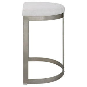 Ivanna Counter Stool, Silver - perfect for modern counters | Image 5 | InSTYLE Home & Rugs