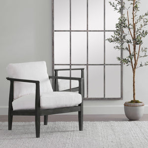 Brunei Accent Chair, White - stylish accent chair to elevate your living room decor | Image 1 | InSTYLE Home & Rugs