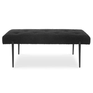 Olivier Bench, Black - perfect for entryways or patios | Image 2 | InSTYLE Home & Rugs