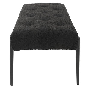 Olivier Bench, Black - perfect for entryways or patios | Image 4 | InSTYLE Home & Rugs